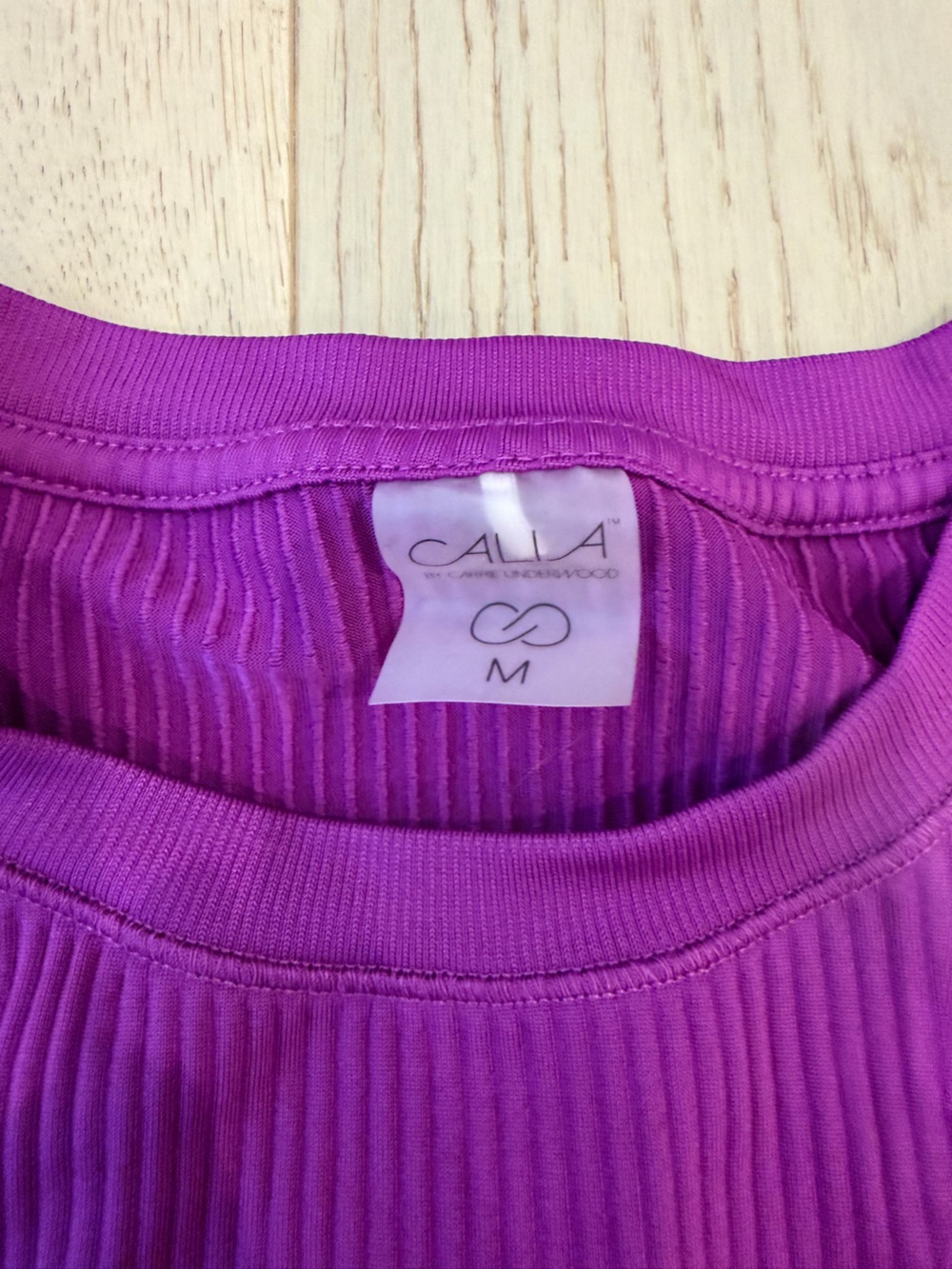 Purple Ribbed Tank Top - Picture 3 of 3